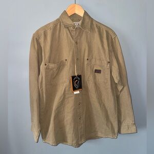 Timberland Pro Series khaki work shirt button down long sleeve